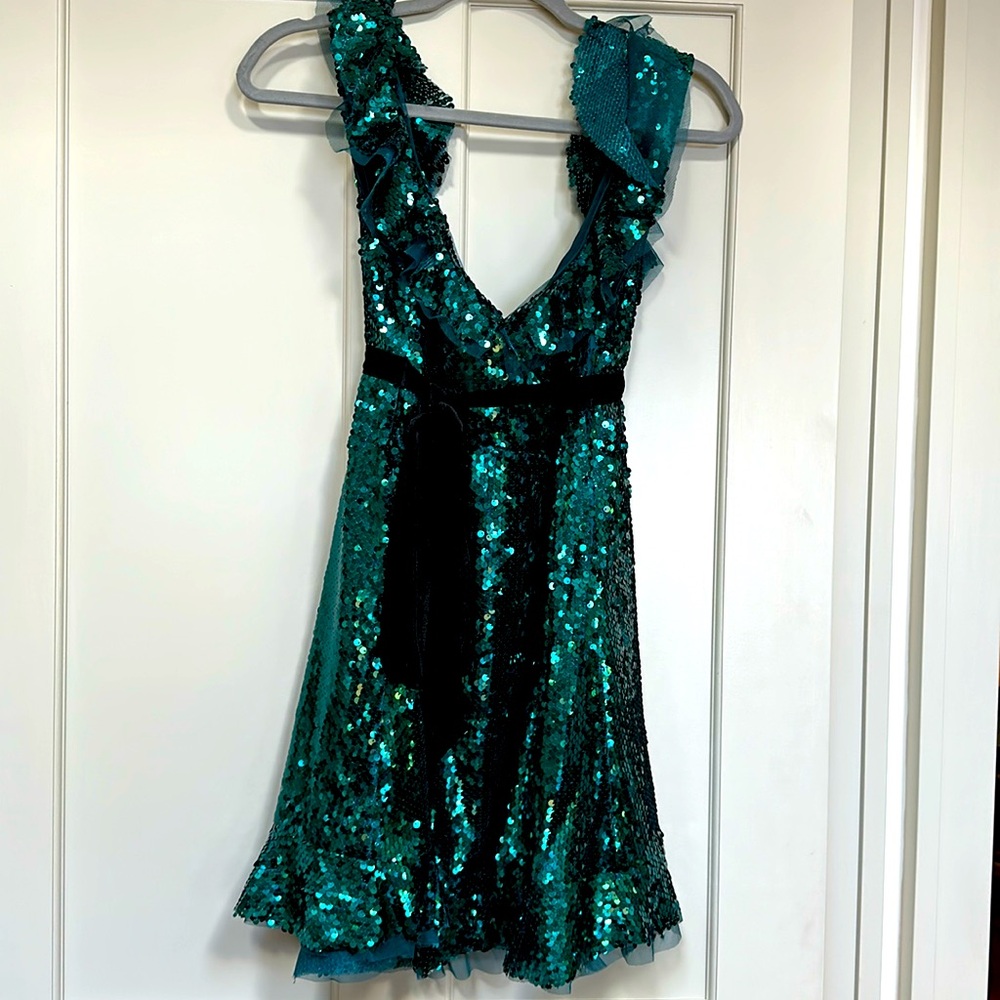 Free People Spirulina sequin dress.